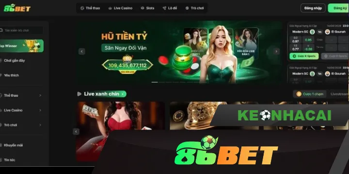 86BET - Nhà cái uy tín với tỷ lệ thưởng hấp dẫn, cá cược uy tín