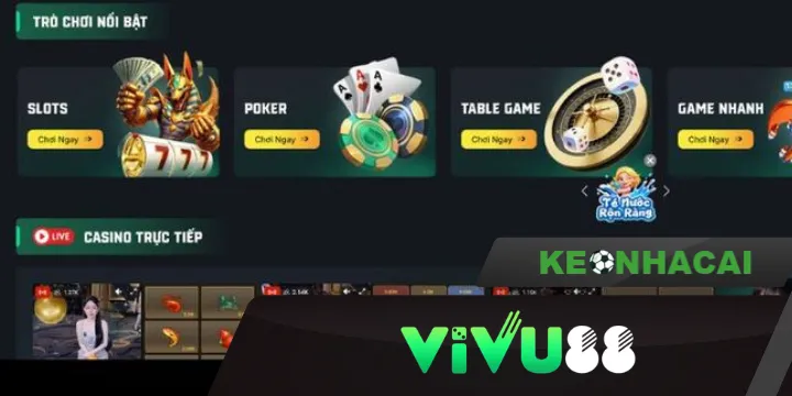 Vivu88 - Sòng bài casino trực tuyến thượng lưu và bảo mật