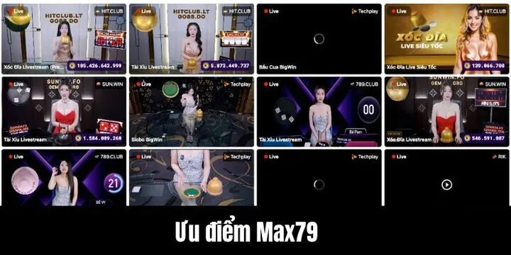 Những siêu phẩm cá cược làm mưa làm gió tại Max79
