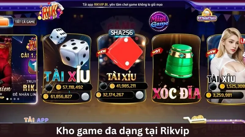 Sản phẩm game chủ lực tại Rikvip có gì?